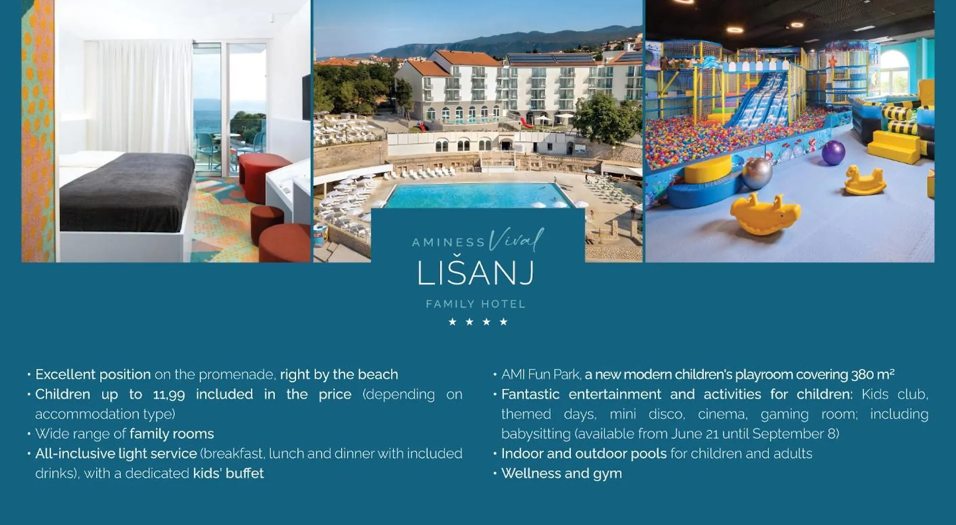 Aminess Vival Casa Lisanj 3*, Novi Vinodolski Croatia